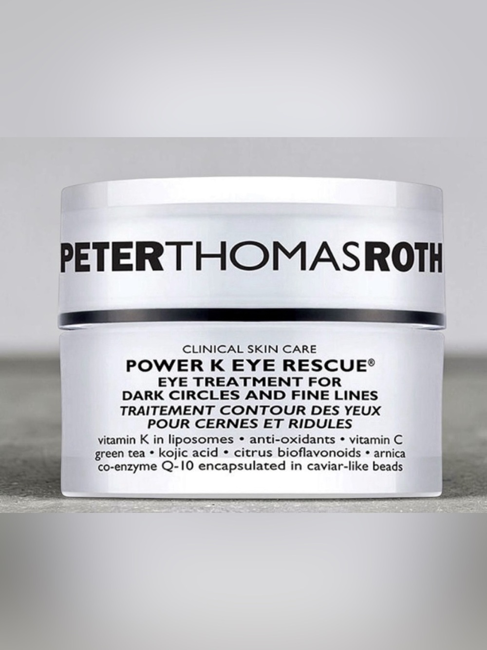 Peter Thomas Roth White and Black Eye Cream Jar